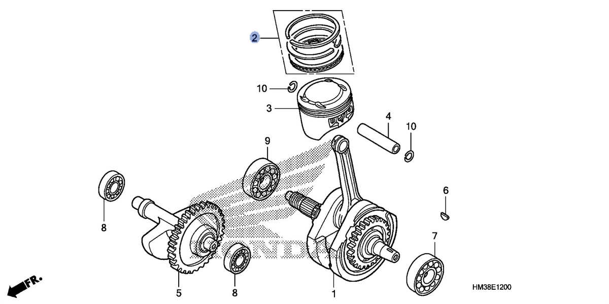 Honda OEM part 13031-HM3-672