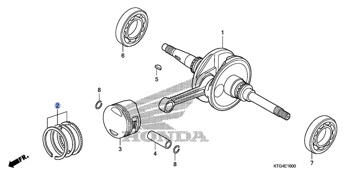 Honda OEM part 13031-KGG-911