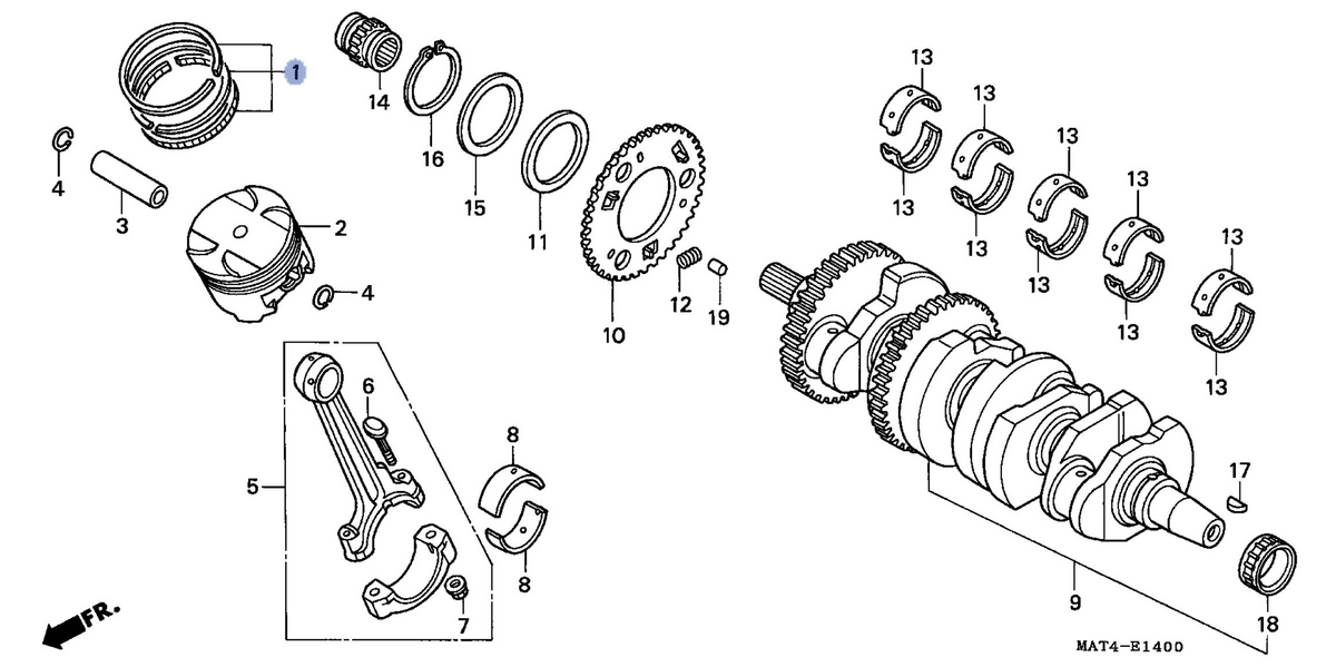 Honda OEM part 13031-MAT-305
