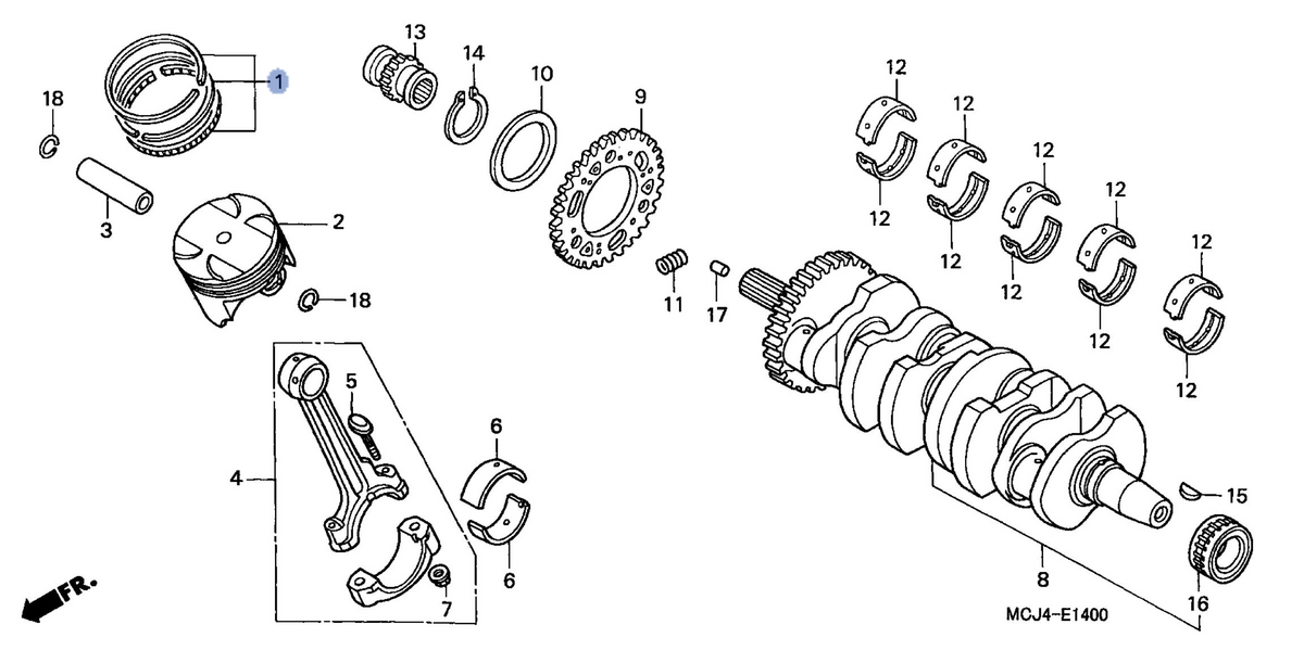 Honda OEM part 13031-MCJ-750