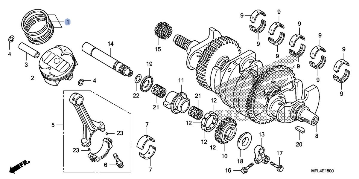 Honda OEM part 13031-MFL-000