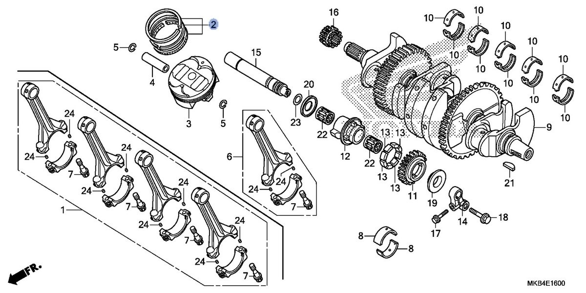 Honda OEM part 13031-MFL-010