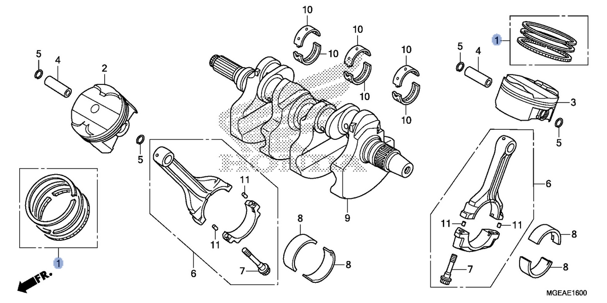 Honda OEM part 13031-MGE-305