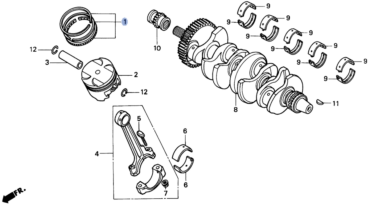 Honda OEM part 13031-MT4-315