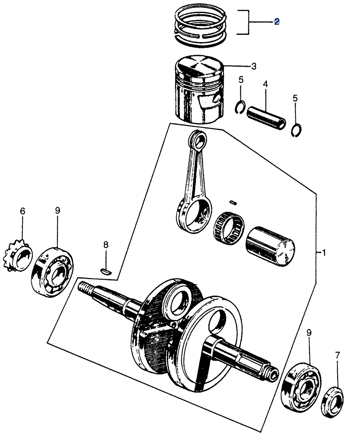 Honda OEM part 13040-035-000