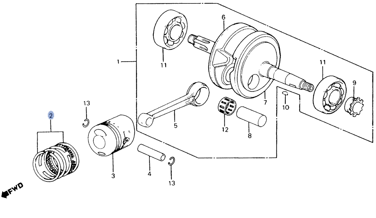 Honda OEM part 13041-439-005