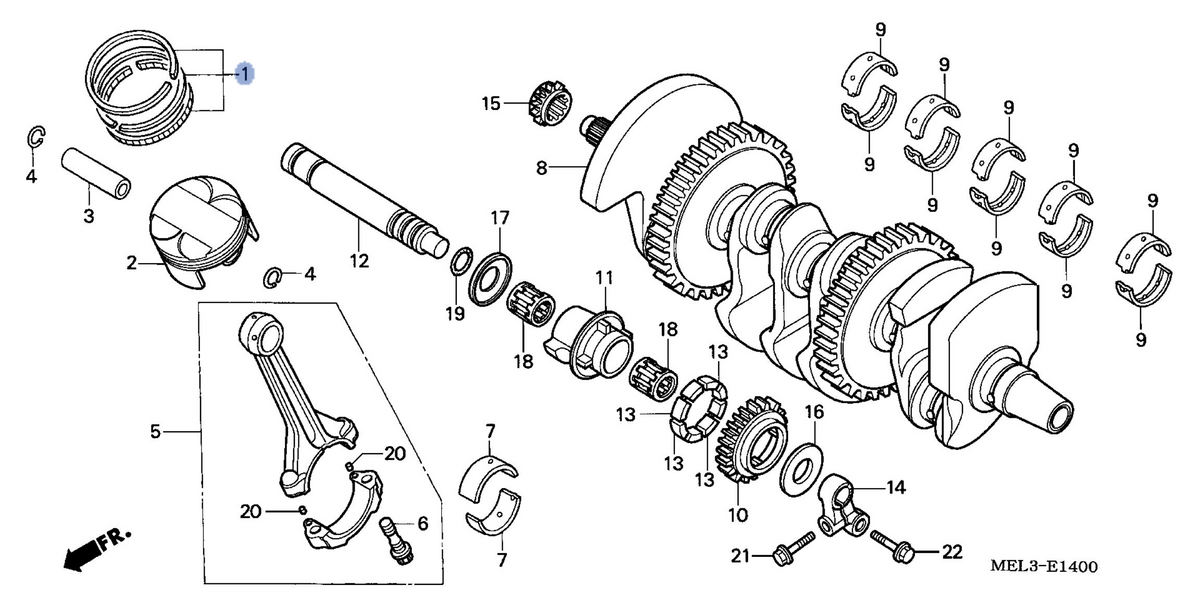 Honda OEM part 13041-MEL-010