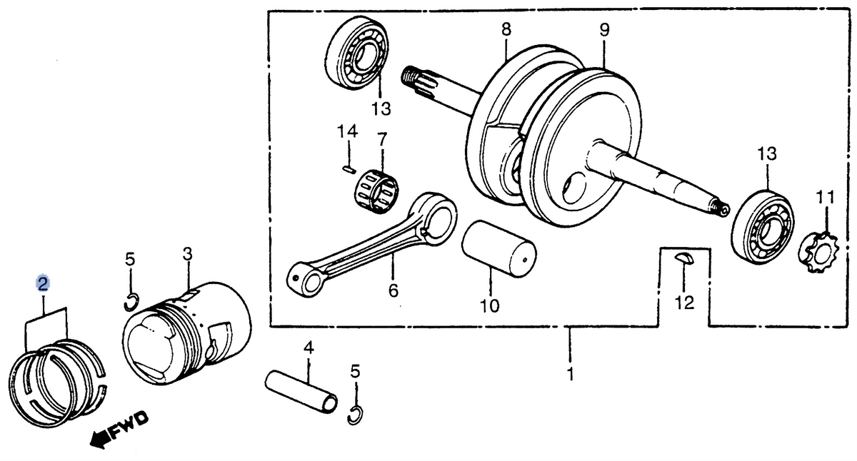 Honda OEM part 13050-087-023