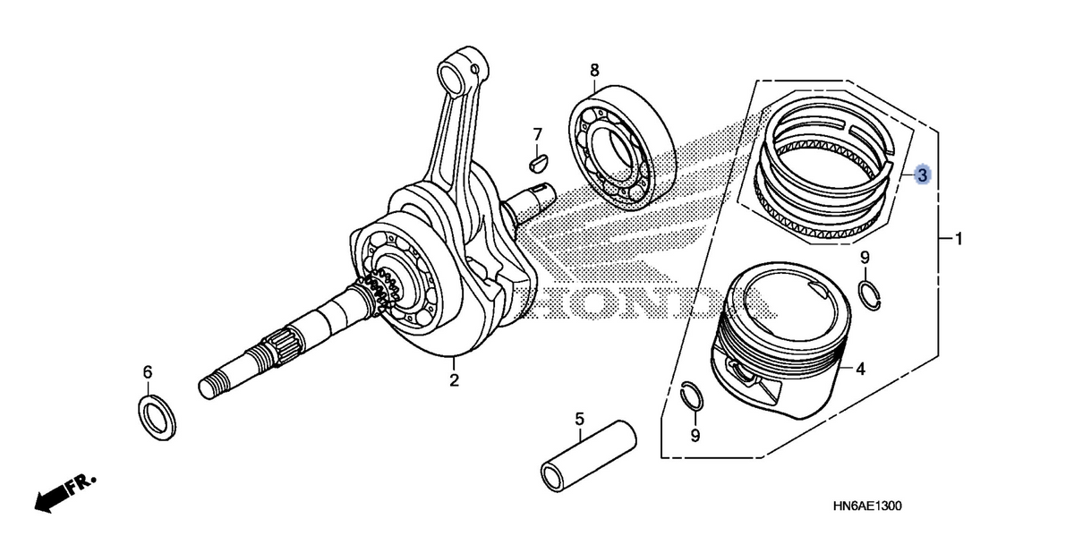 Honda OEM part 13051-HM8-003