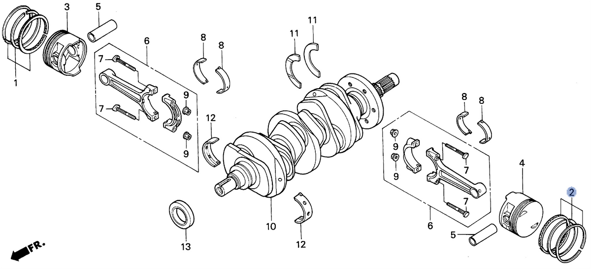 Honda OEM part 13051-MZ0-305