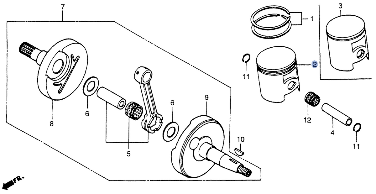 Honda OEM part 13100-KA4-740
