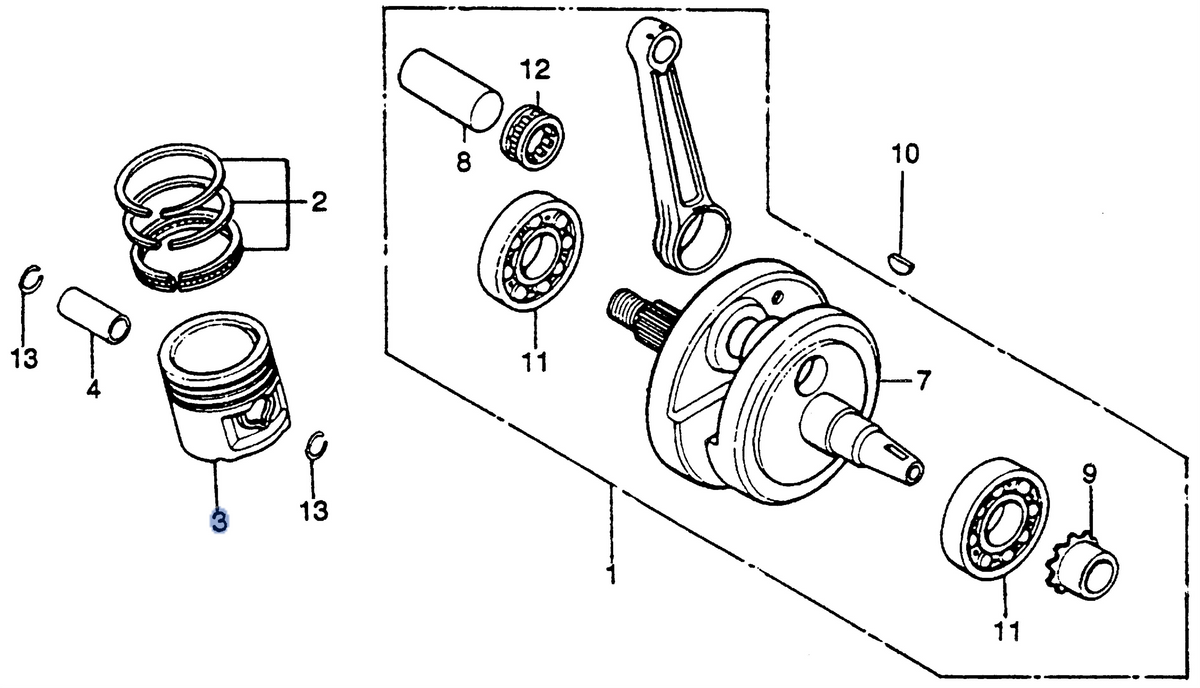 Honda OEM part 13101-355-700