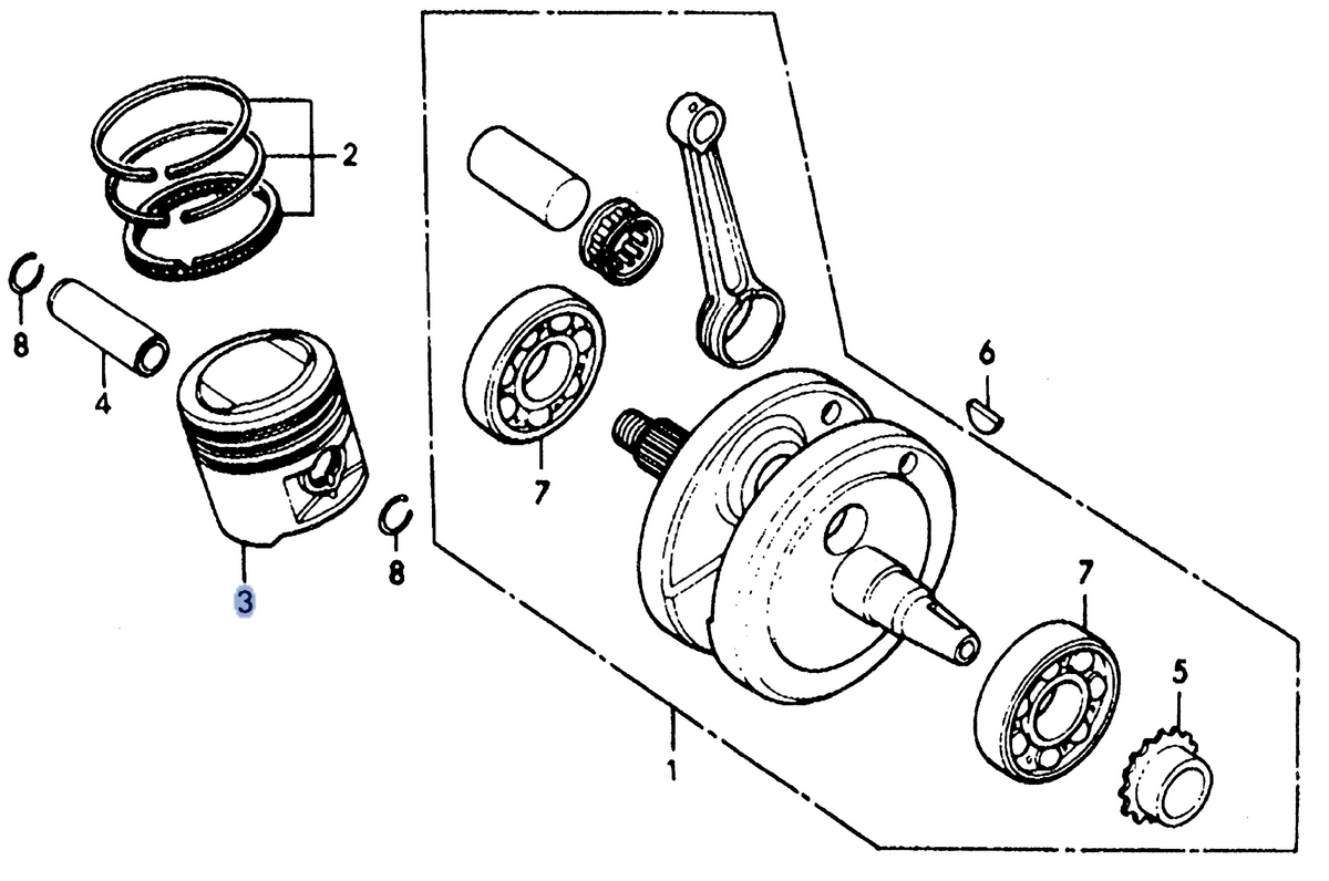 Honda OEM part 13101-365-000
