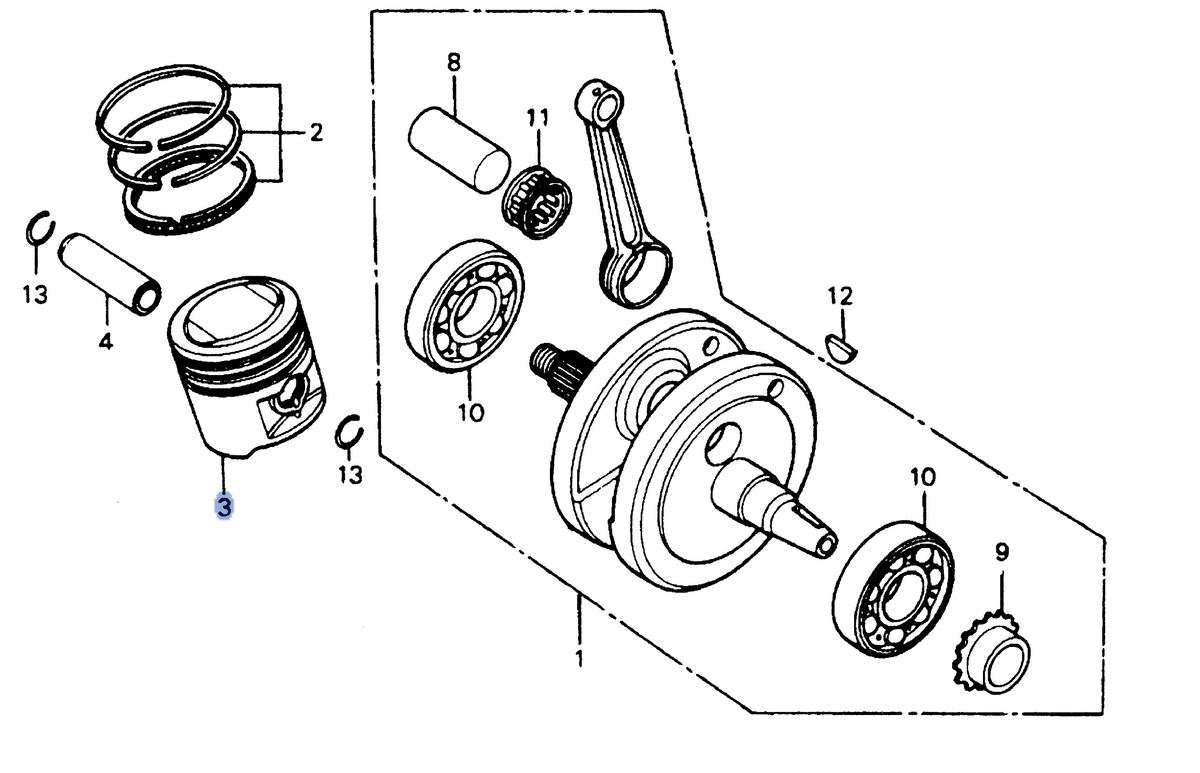 Honda OEM part 13101-383-000