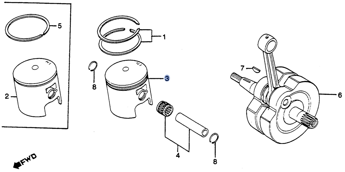 Honda OEM part 13101-466-000