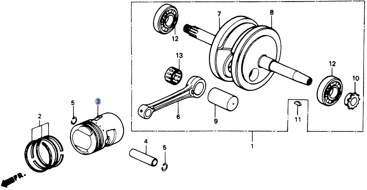 Honda OEM part 13101-GBZ-701