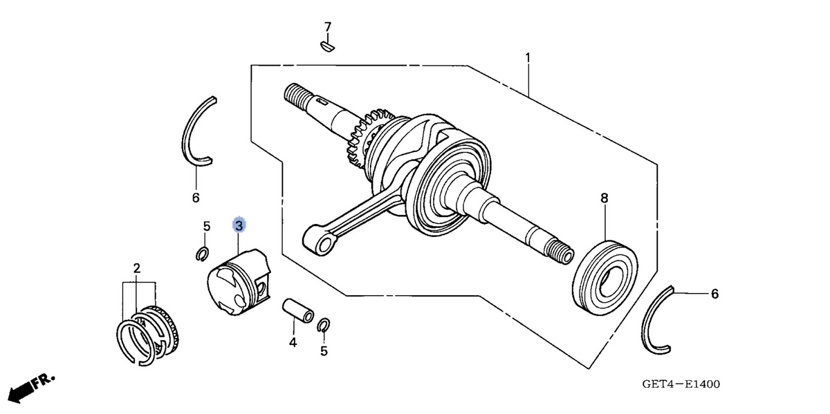 Honda OEM part 13101-GET-670