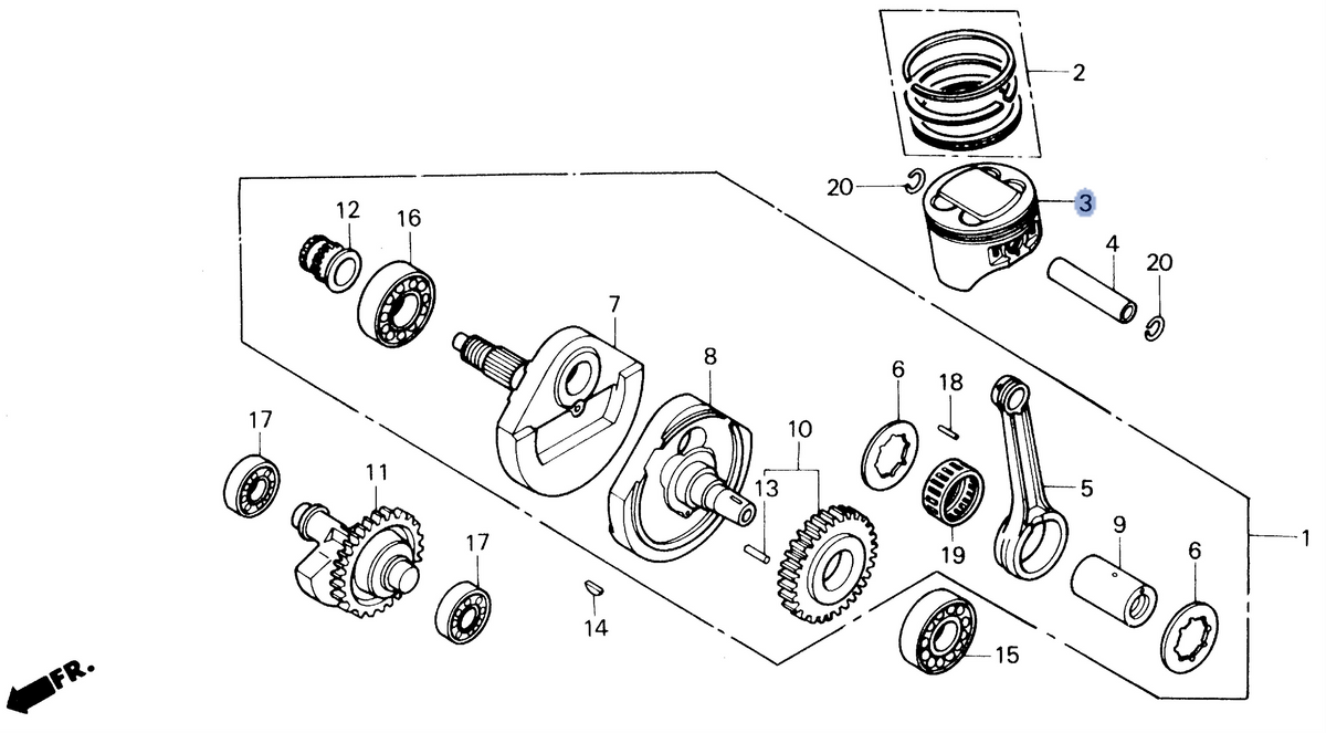 Honda OEM part 13101-HC0-003