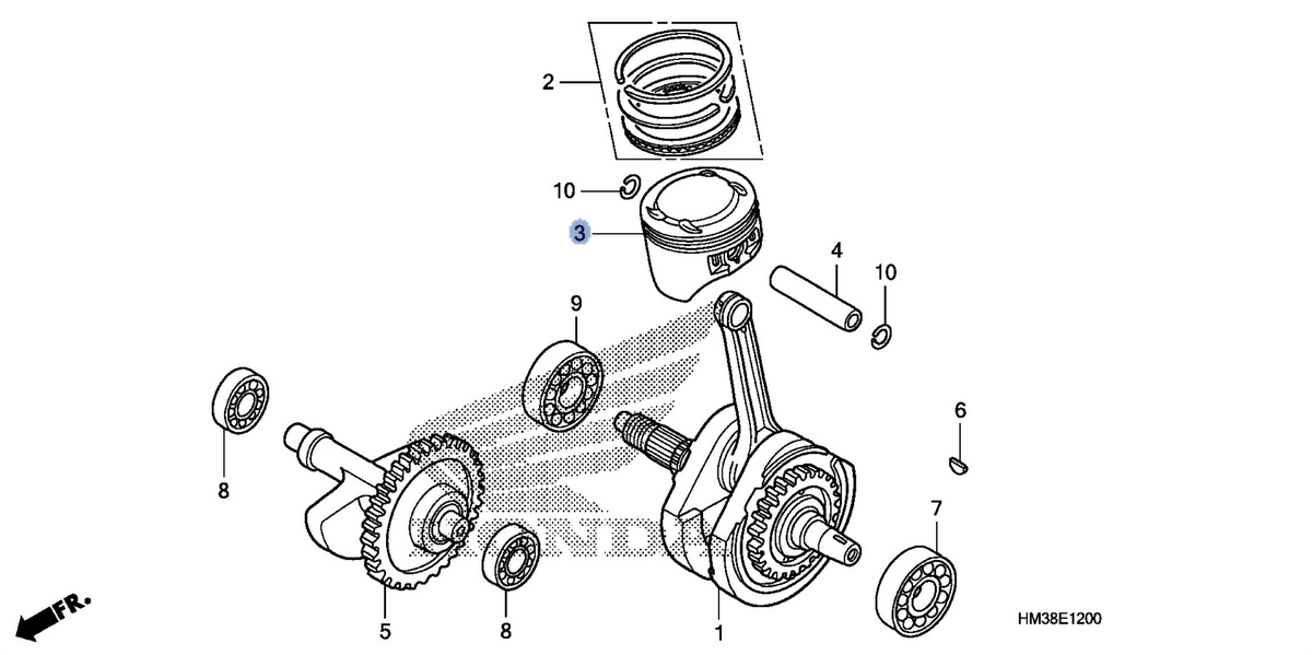 Honda OEM part 13101-HM3-670