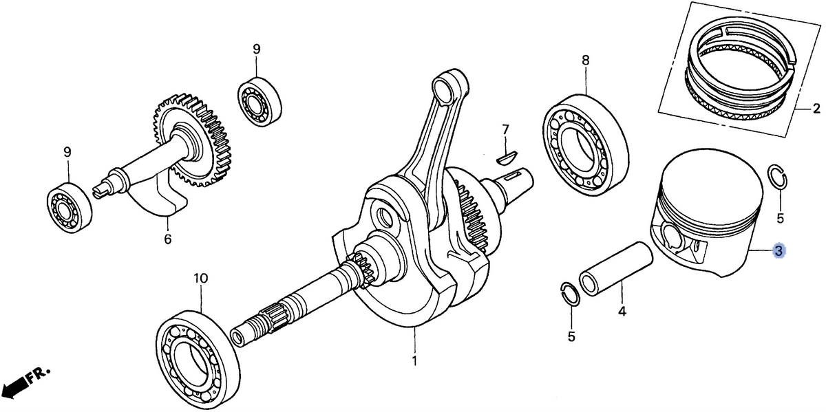 Honda OEM part 13101-HN0-A00