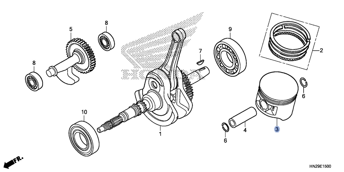 Honda OEM part 13101-HN2-010