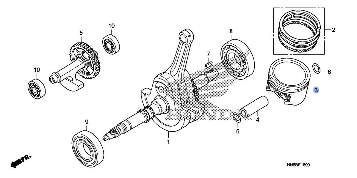 Honda OEM part 13101-HN8-A60