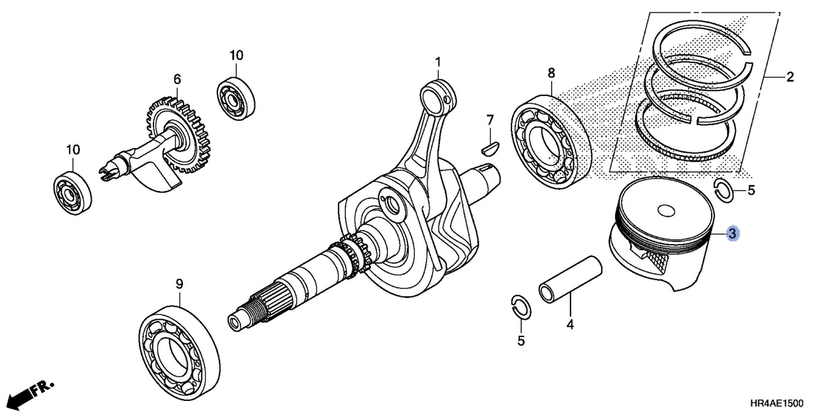 Honda OEM part 13101-HR0-F00