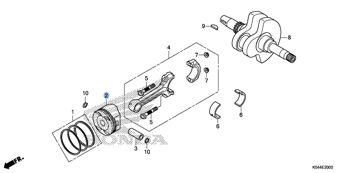 Honda OEM part 13101-K04-930