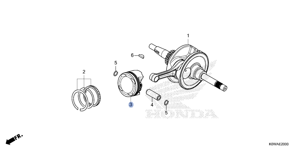Honda OEM part 13101-K0S-V00