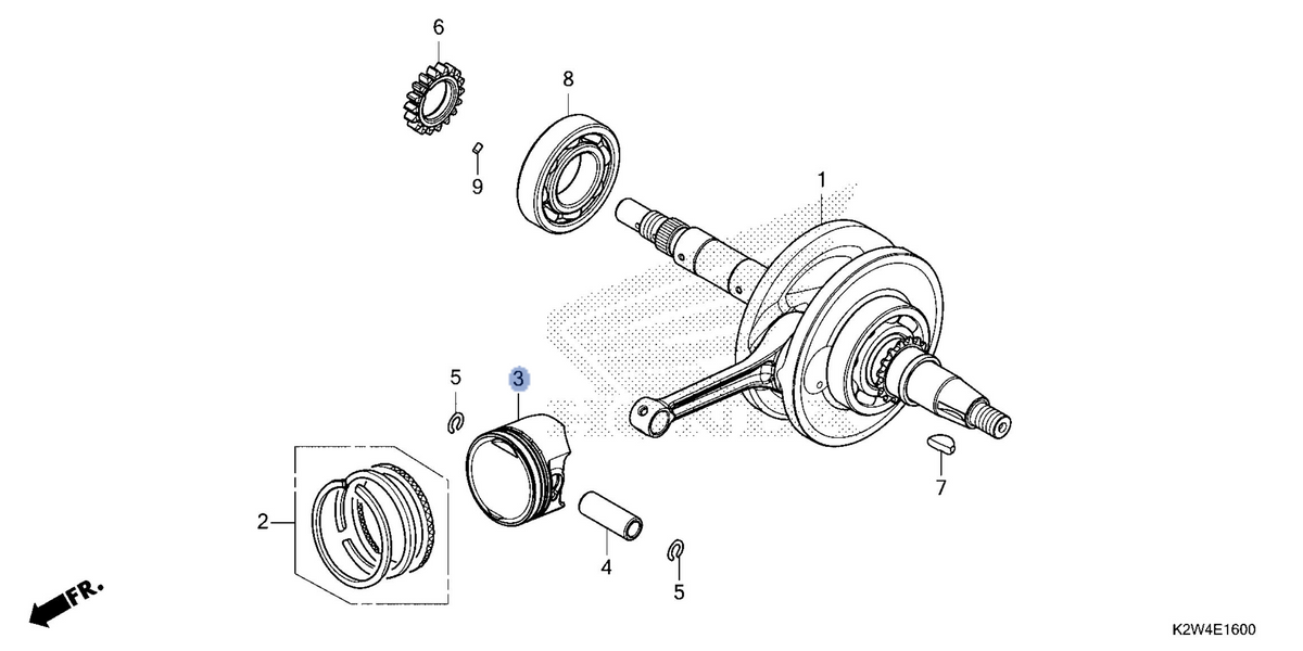 Honda OEM part 13101-K26-G00