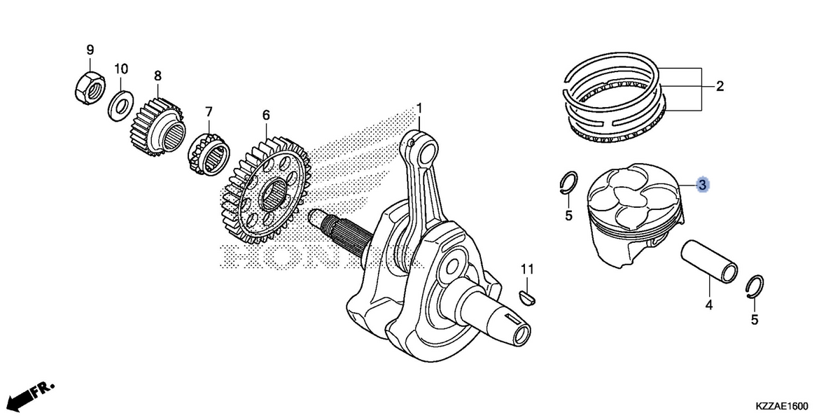 Honda OEM part 13101-K33-J00