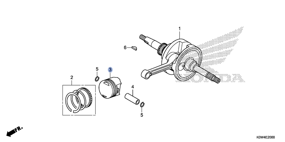 Honda OEM part 13101-K97-T00