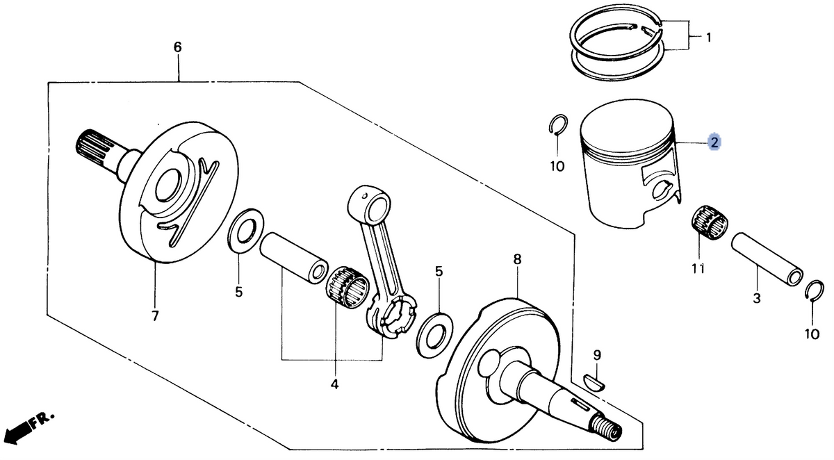 Honda OEM part 13101-KA5-691