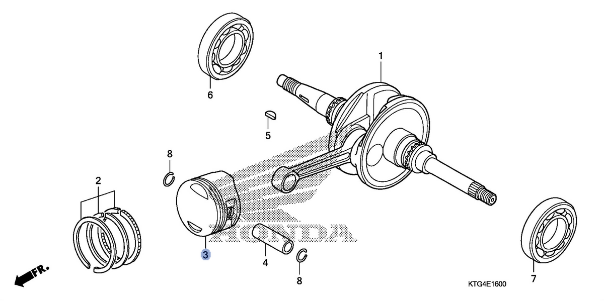Honda OEM part 13101-KGG-911