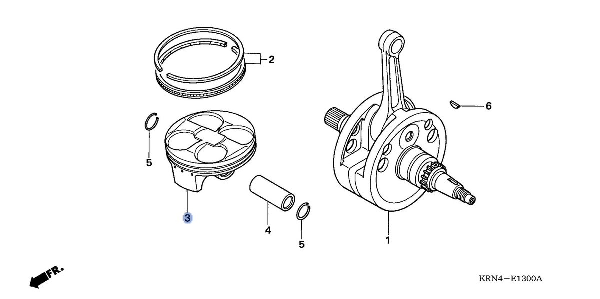 Honda OEM part 13101-KRN-A10