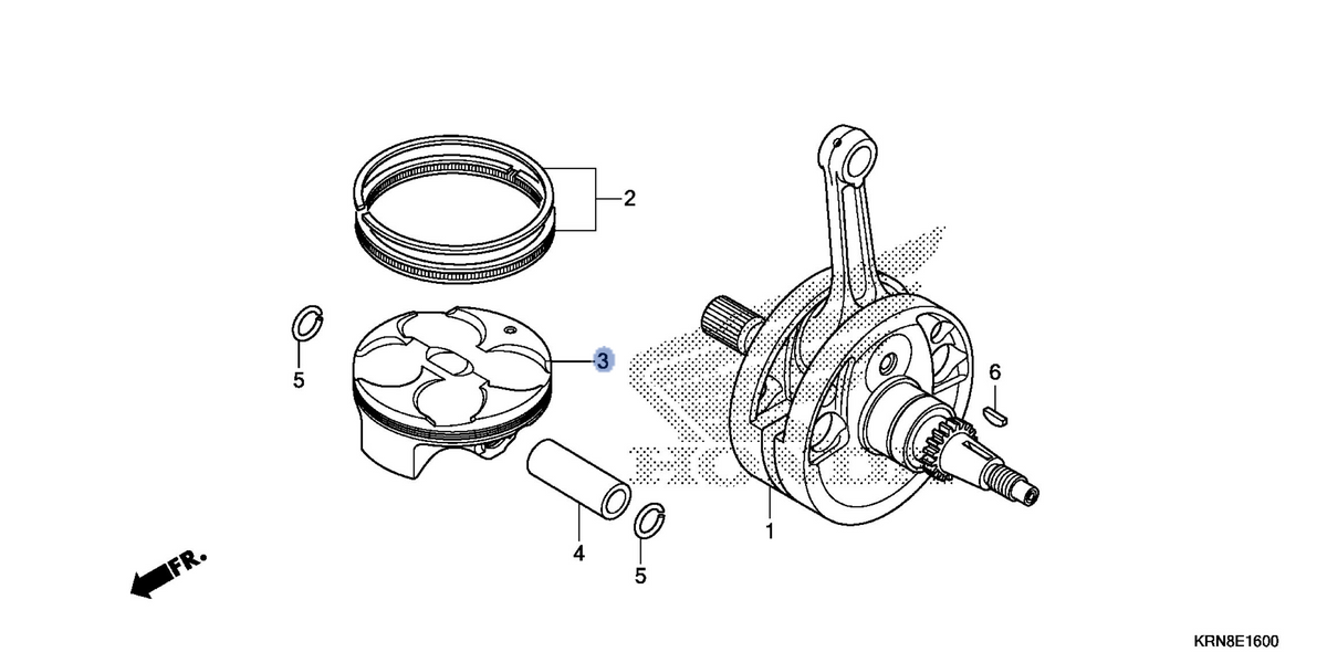 Honda OEM part 13101-KRN-B10