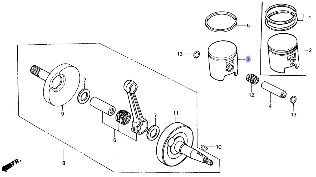 Honda OEM part 13101-KS6-700