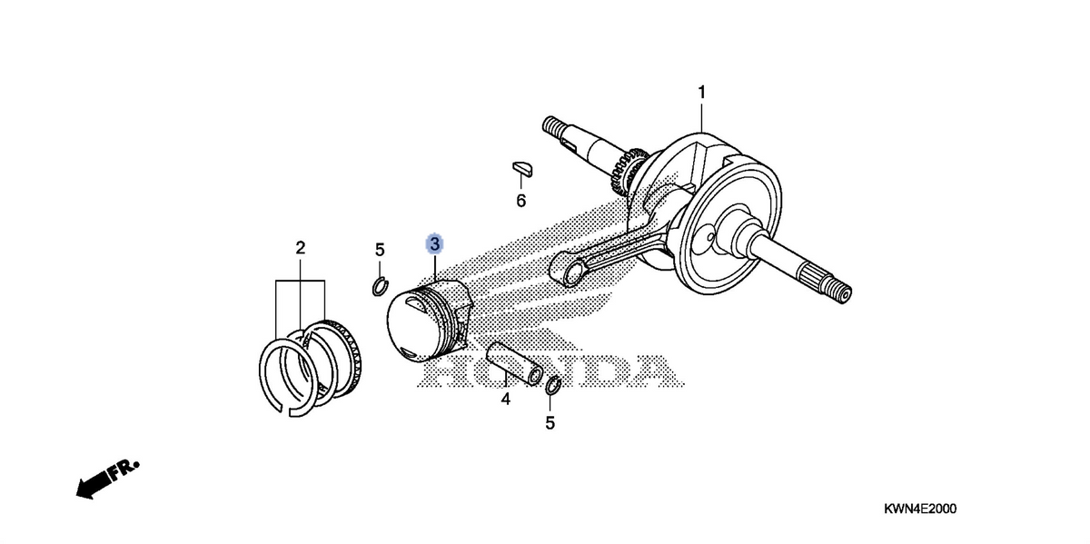 Honda OEM part 13101-KWN-902