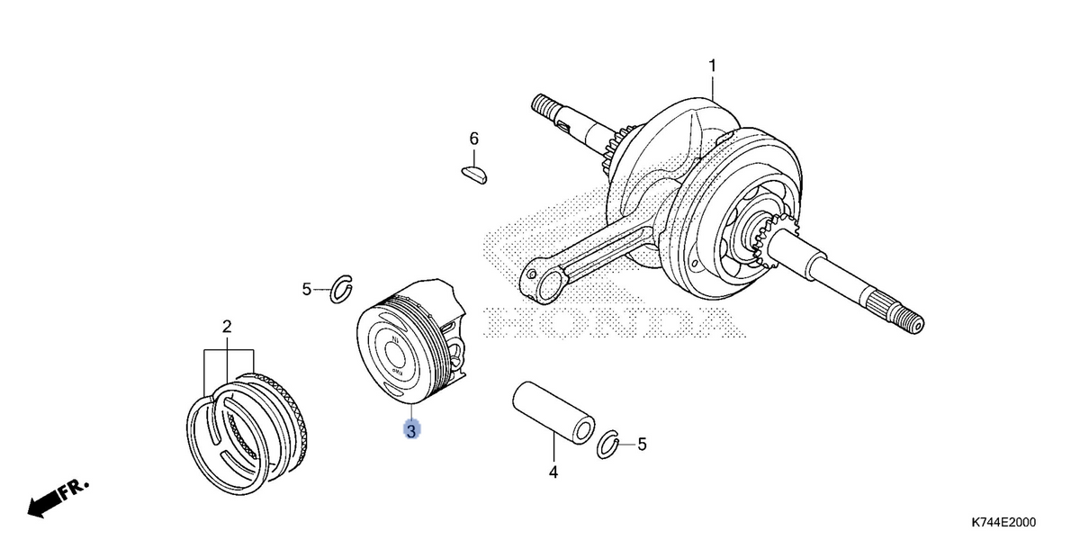 Honda OEM part 13101-KWP-D00