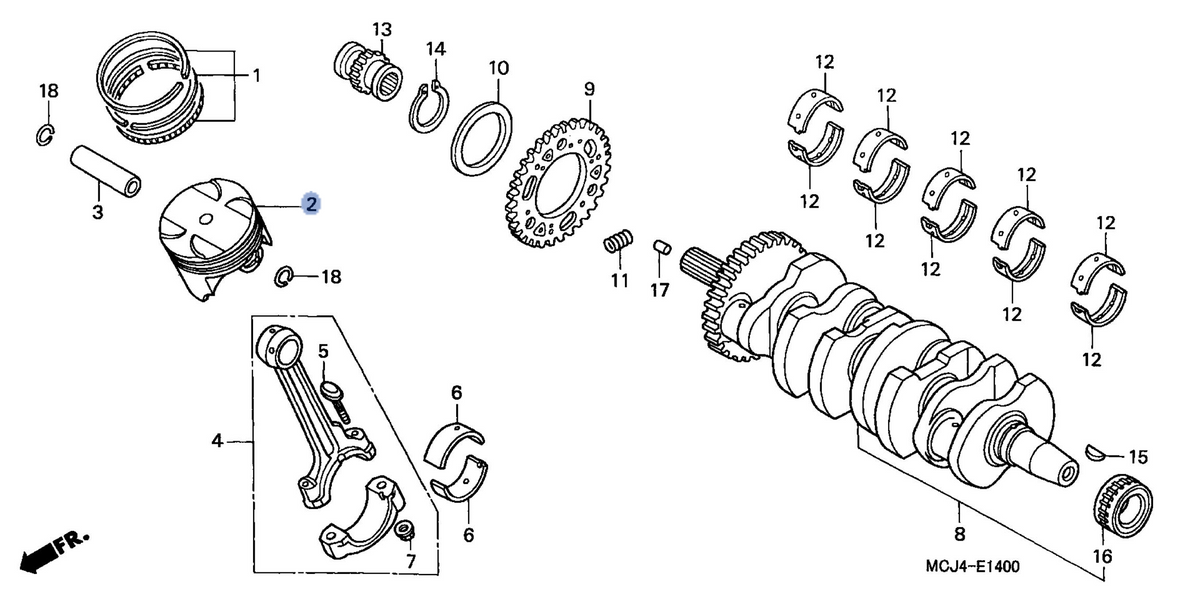 Honda OEM part 13101-MCJ-750