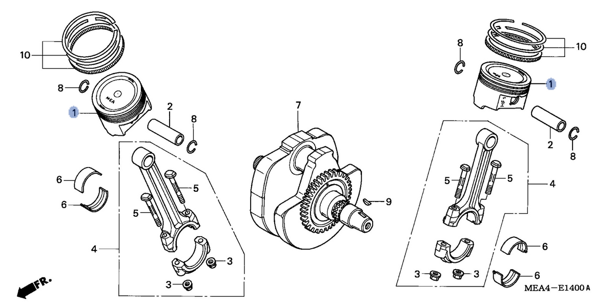 Honda OEM part 13101-MEA-670