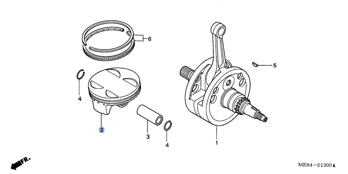Honda OEM part 13101-MEB-670