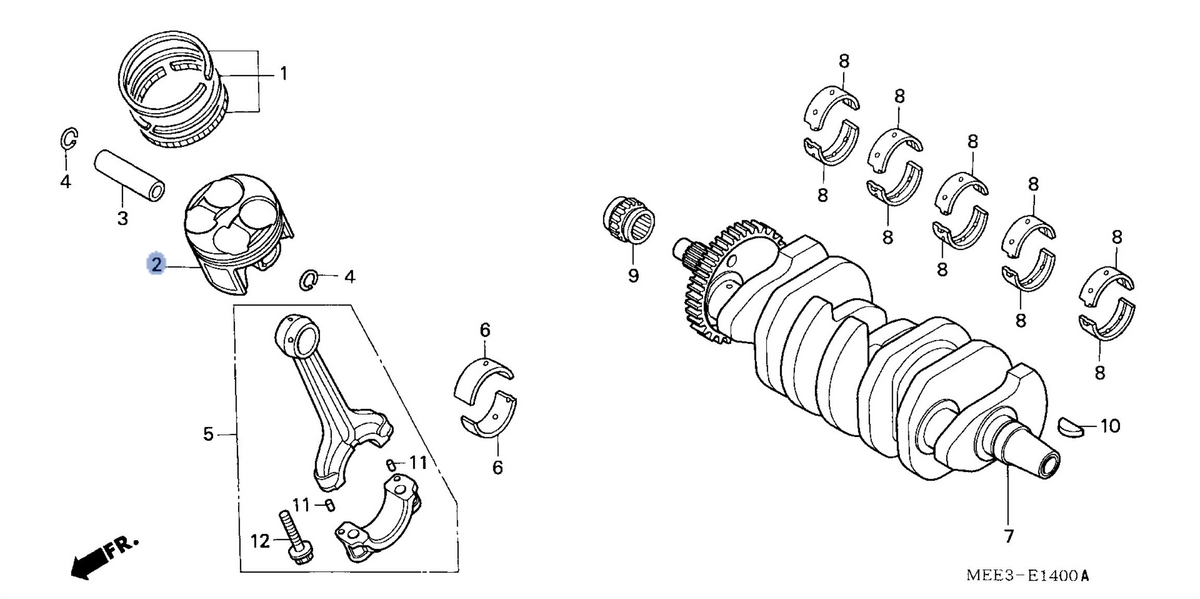 Honda OEM part 13101-MEE-000