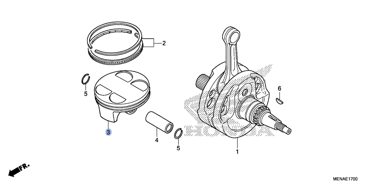 Honda OEM part 13101-MEN-A90