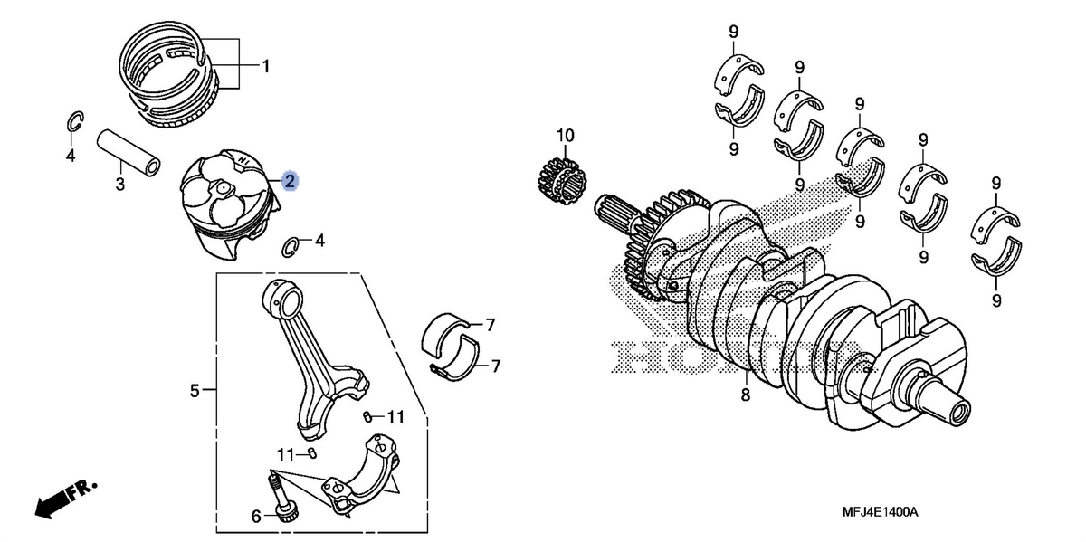 Honda OEM part 13101-MFJ-D00