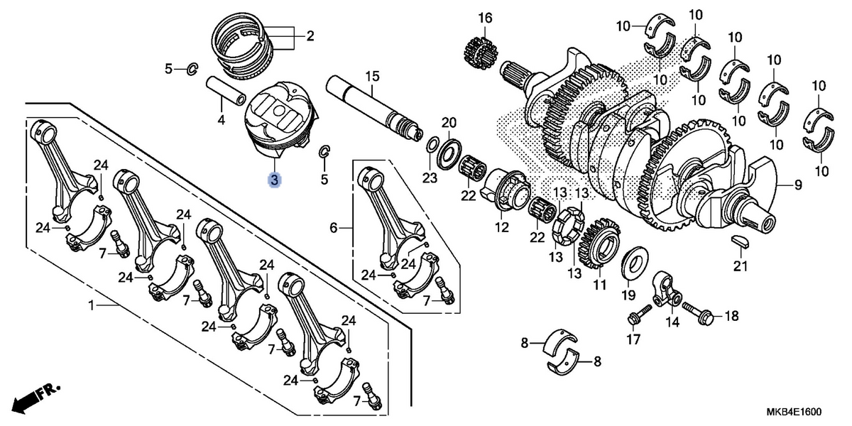 Honda OEM part 13101-MFL-010