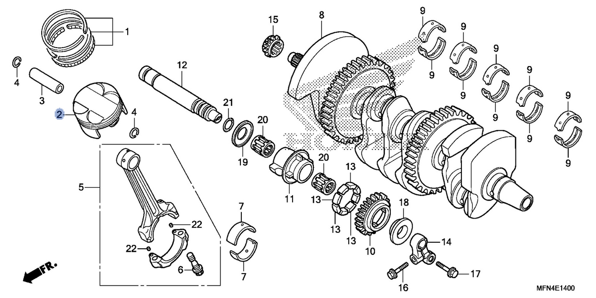 Honda OEM part 13101-MFN-D00