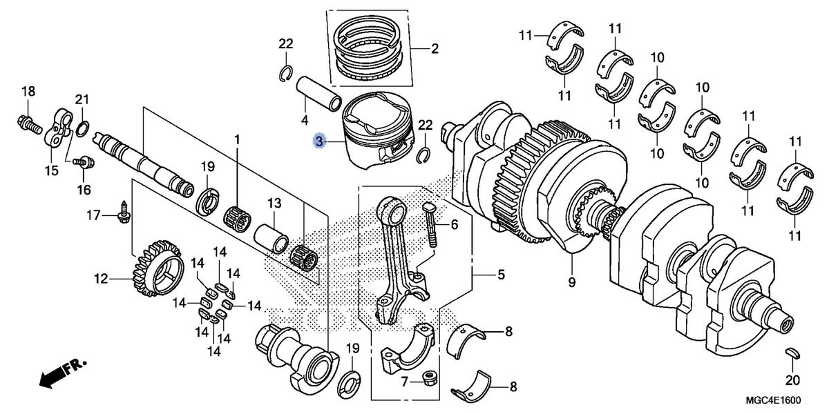 Honda OEM part 13101-MGC-000
