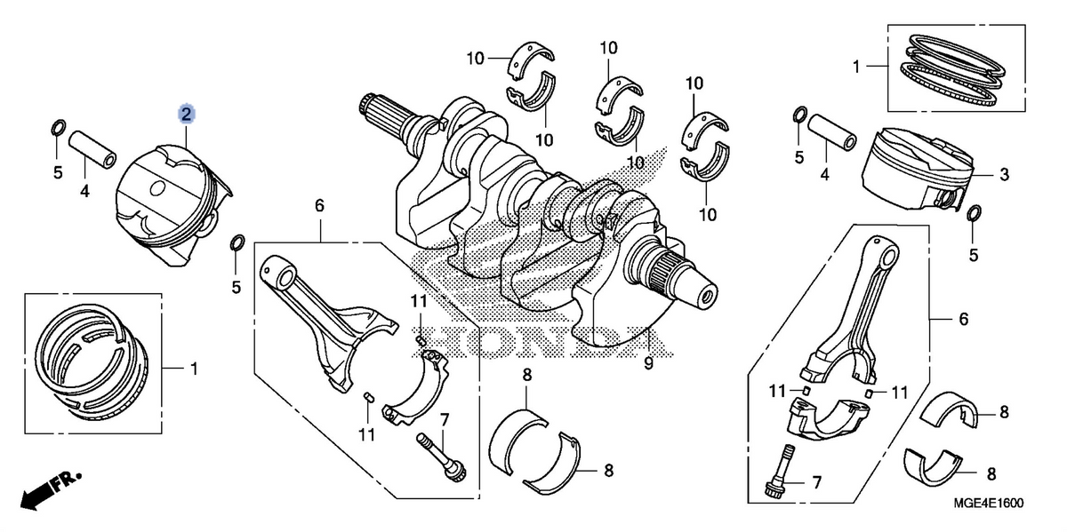 Honda OEM part 13101-MGE-020