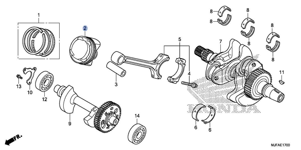 Honda OEM part 13101-MGS-D30